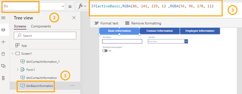 How To Create Tabs In PowerApps